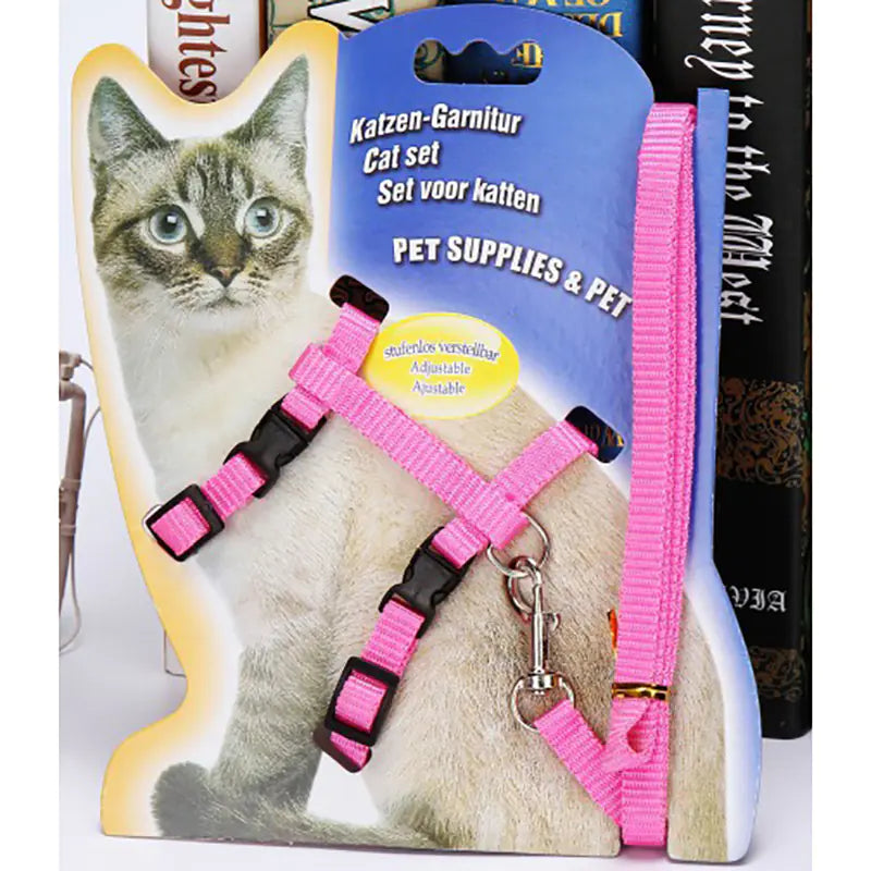 Cat Leash and Harness - Pet Walking Gear for Cats